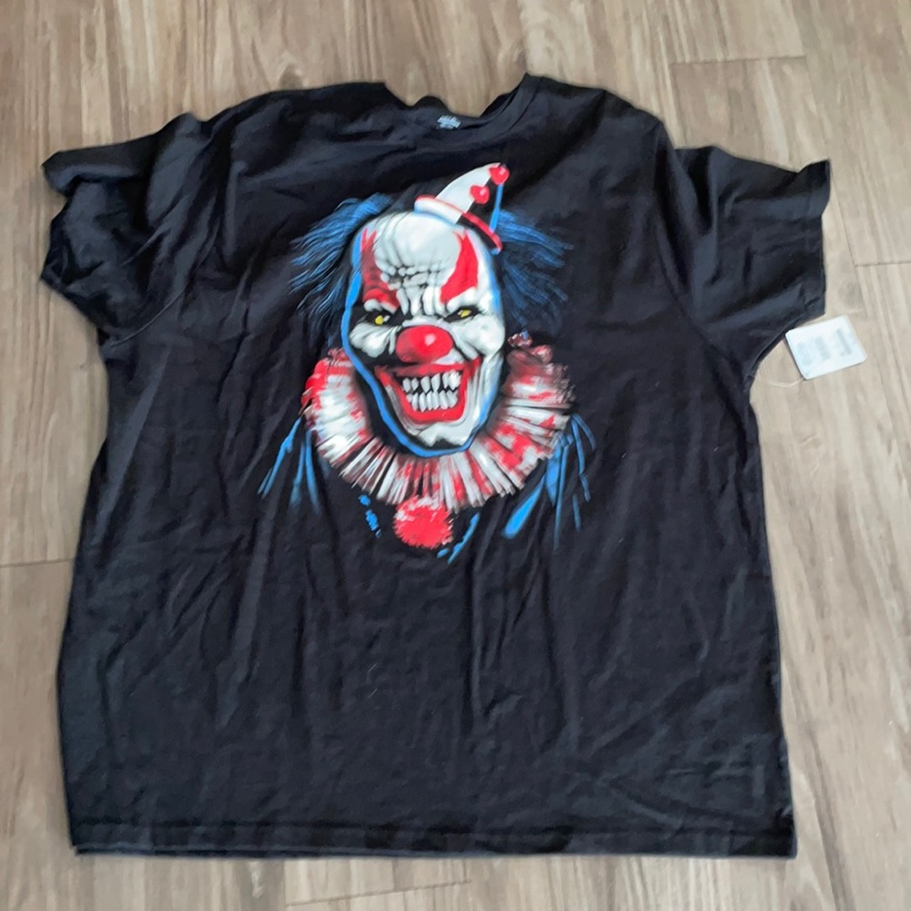 Men’s Halloween Mad Clown TSHIRT 2XL